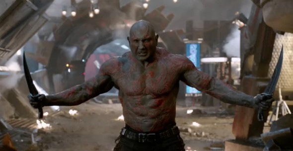 Bautista as Drax the Destroyer.